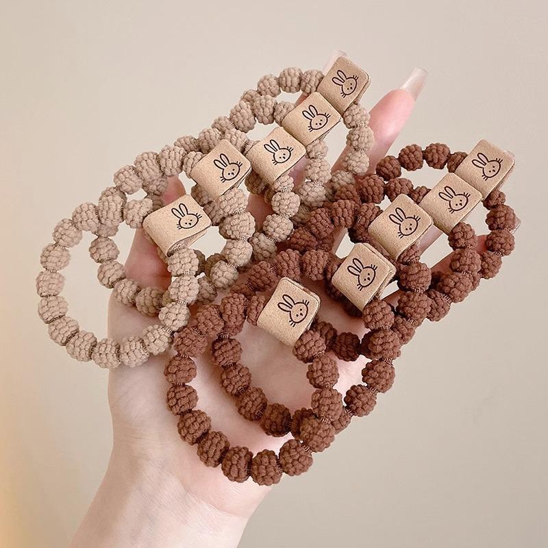 

Эластичные резинки для волос, мягкие резинки для волос, узкие резинки для волос, идеально подходят для длинных косичек, хвостиков для густых или тонких волос, нескользящие аксессуары для волос 5 цветов 10PCS хаки/кофейный