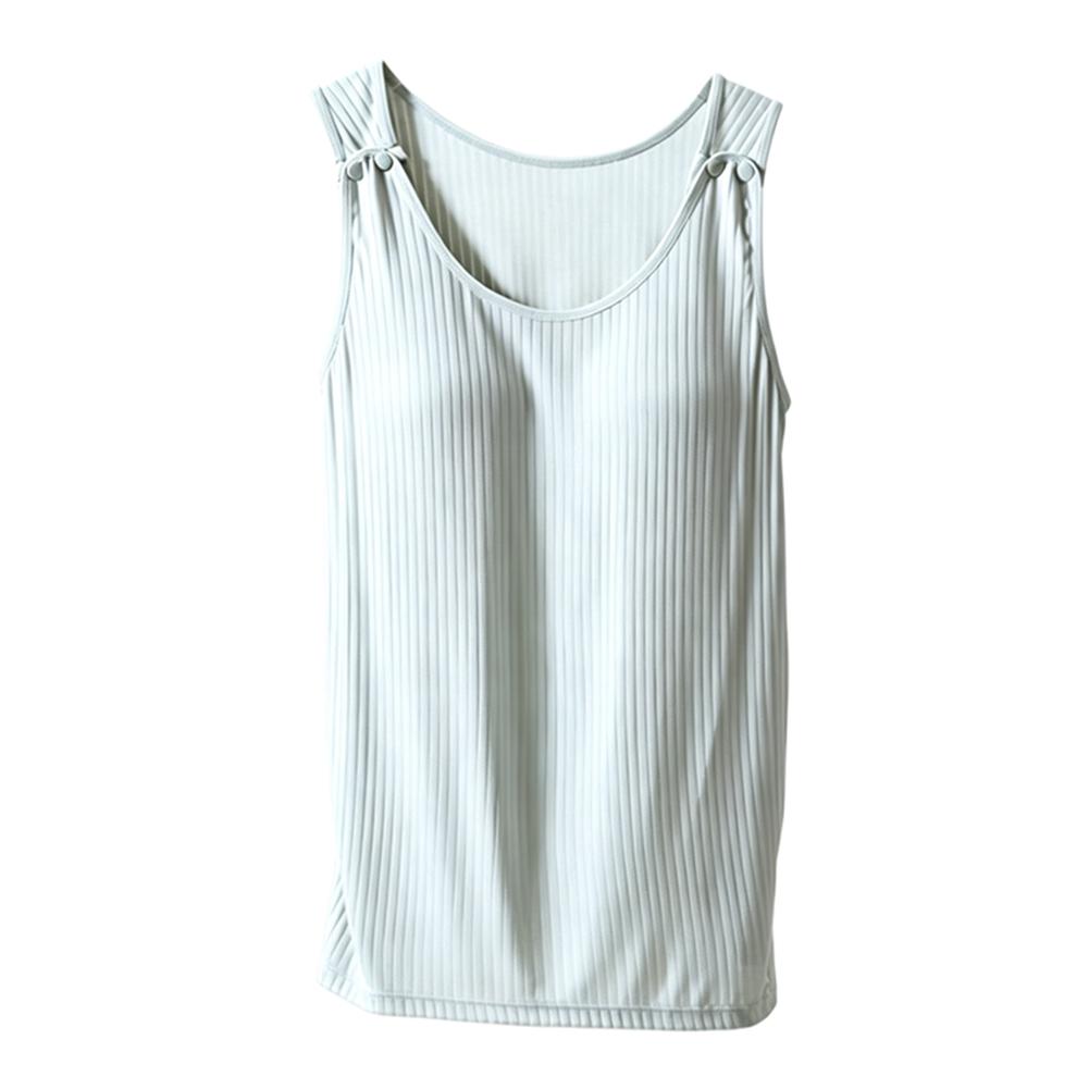 Women s Nursing Vest Solid-Color Stretch Camisole Maternity Tank Top L