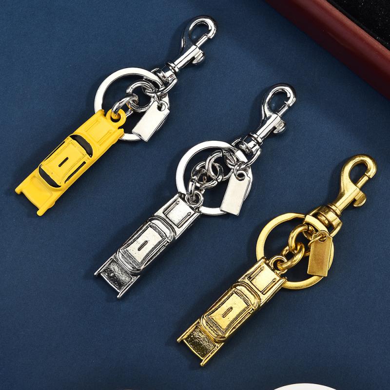 Fashionable Fruits Construction Tower Car Keychain For Women Girls High-End Backpack Decoration Exquisite Accessories Gifts