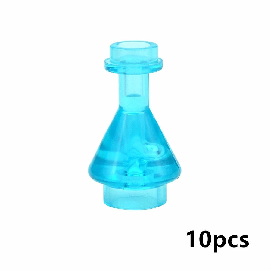 10 Pieces Transparent Wine bottle Pharmacy Flask Toysets Matches 93549 Creating Block DIY Building Assembly Learning Toy Ideal For Little Ones Gift