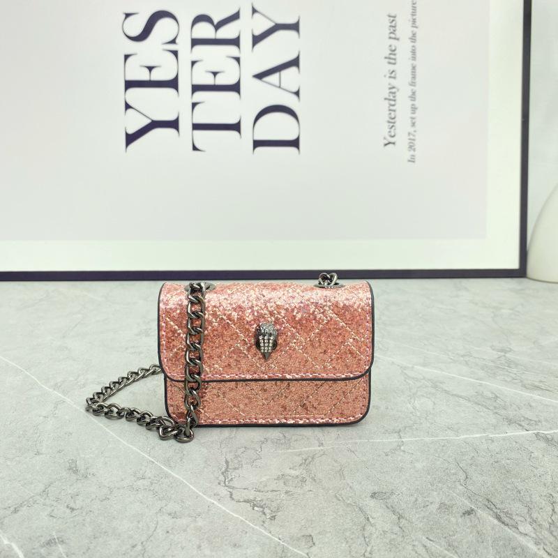 The BAY Dames Diamant Gekantelde Ketting Crossbody Tas - 2025 Editie: Kleine, Veelzijdige, Hoge Kwaliteit Mini Vierkante Tas 11*7.5*3
