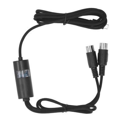 Cabo Tipo C para MIDI 1,5m Adaptador de Interface MIDI Tipo C Conversor de Cabo MIDI para Tipo C para Música