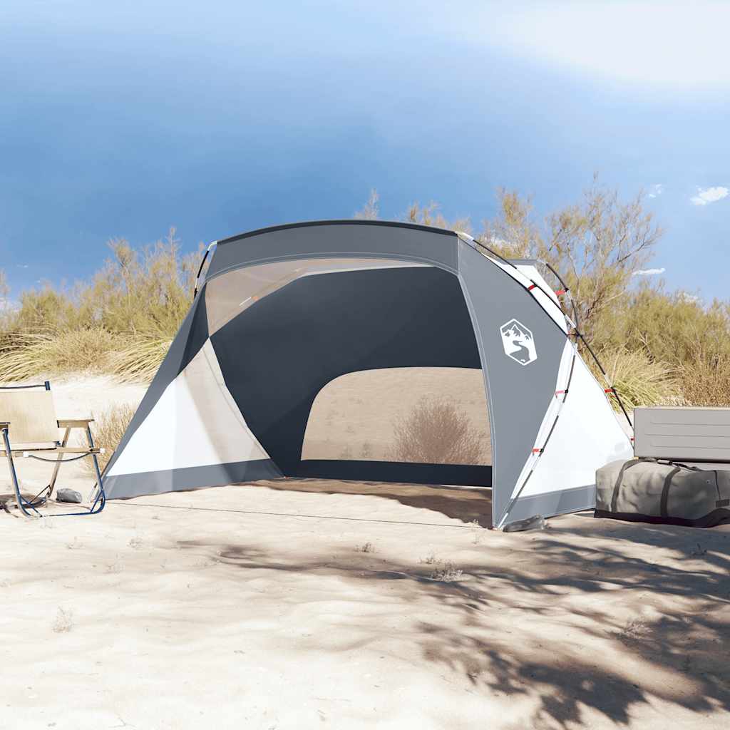 Beach Tent Gray 274 x 178 x 170 148 cm 185T Polyester