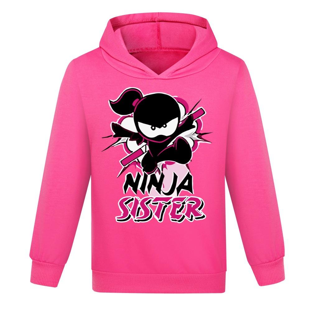 Cute Game NINJA KIDZ Hoodie Pullover Boys Girls Cartoon 3D Printed Sweatshirts Child Anime Casual Long Sleeve Tops