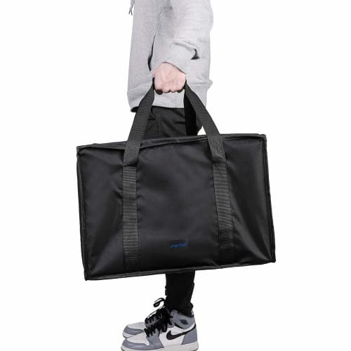 Cherrboll Eco Bag, Shopping Bag, Insulated, Thermal, Storage Bag, Lunch Bag, Large Capacity, Waterproof, Foldable, Fits 18-inch Pizzas, Delivery Only