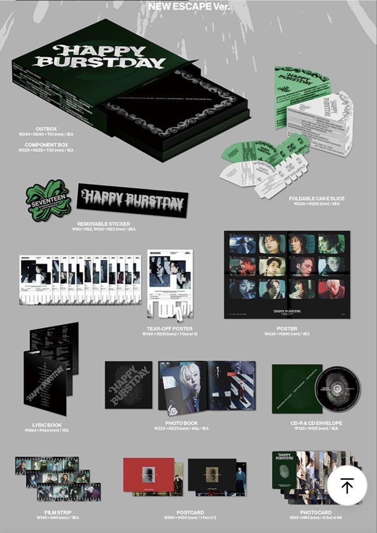 

[USED] SEVENTEEN HAPPY BURSTDAY NEW ESCAPE Ver.