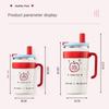 Double Drink Vacuum Cup Large Capacity Cold Water Mug Portable Suction Tube Cup  Drinkware