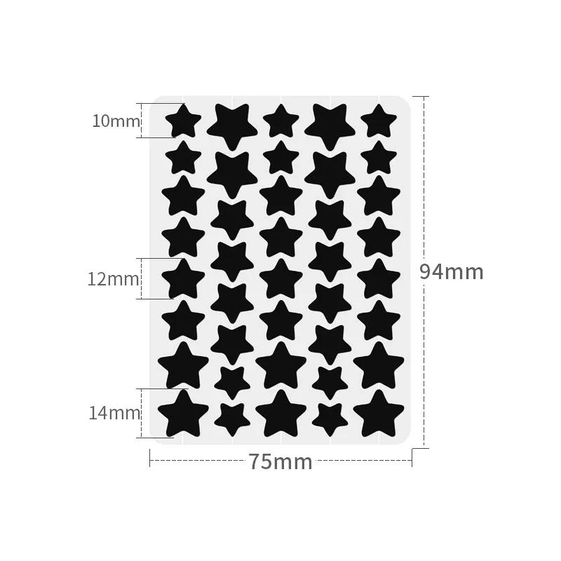

40 шт. звездообразный пластырь от прыщей и прыщей, невидимый консилер, водостойкий, лечение прыщей, красота, уход за кожей лица чёрный