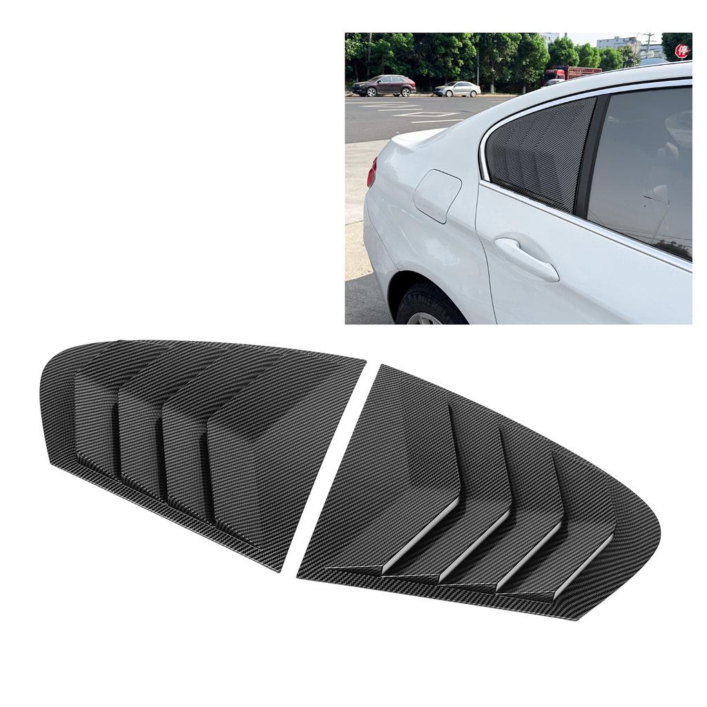 1 P Rear Window Louver Left Right Scratch Resistant Side Window Vent Louvers Scoop Cover Blinds for 5 Series F10 2011 to 2017