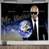 Mr Worldwide Dice To Live Laugh Love Telo da Parete MR 305 Pitbull Meme Telo da Parete Grande Tessuto Appeso a Parete Teli Tappetini Yoga