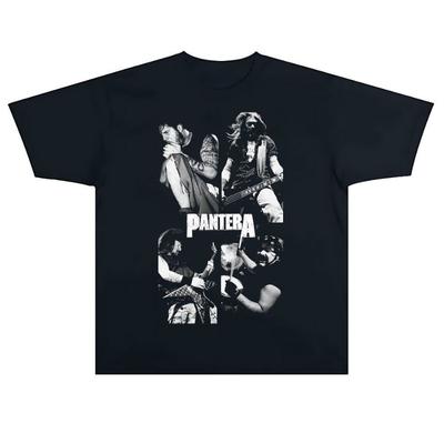 Summer Black Short Sleeve Pantera USA, Hardcore, Heavy Metal Band, Whip New Rapid Rock Euro-American T-Shirt