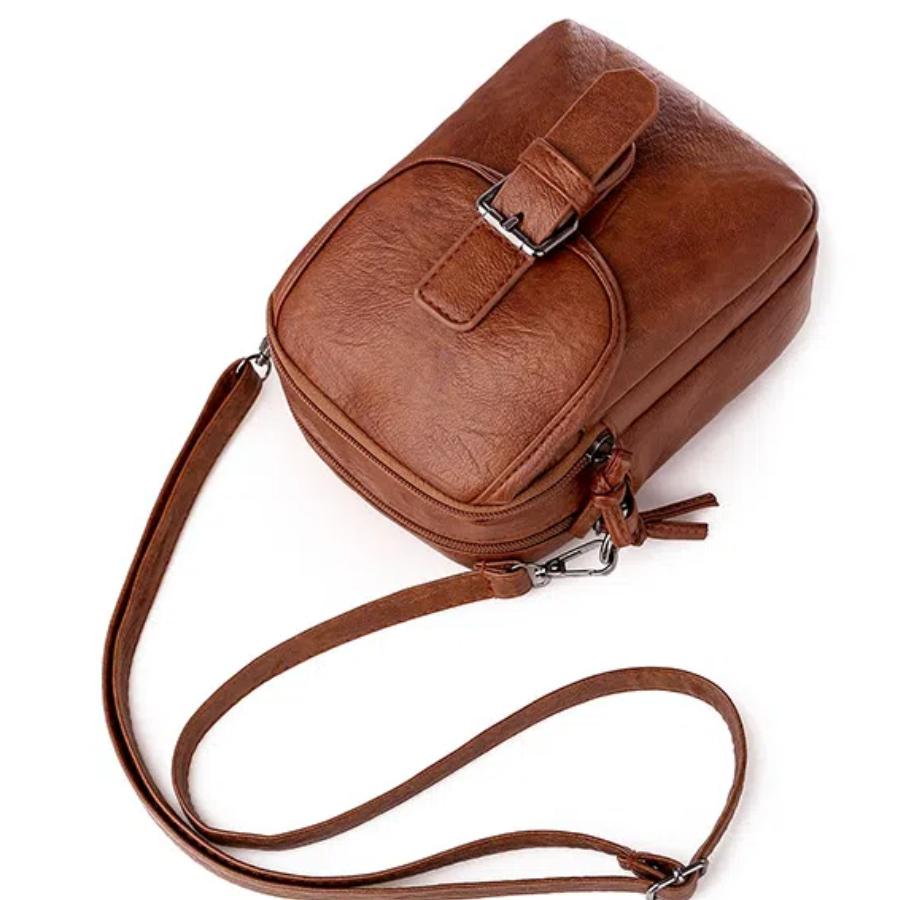 Vintage Women's Bag Versatile Practical Shoulder Bag Double Layer Large Capacity Women Crossbody Messenger Bags