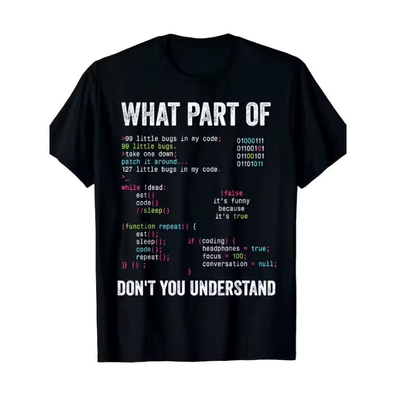 This Fun "What Is It about Computer Science That You Don't Understand?" Tshirt Is Perfect for A Streetwear Look in Spring Summer