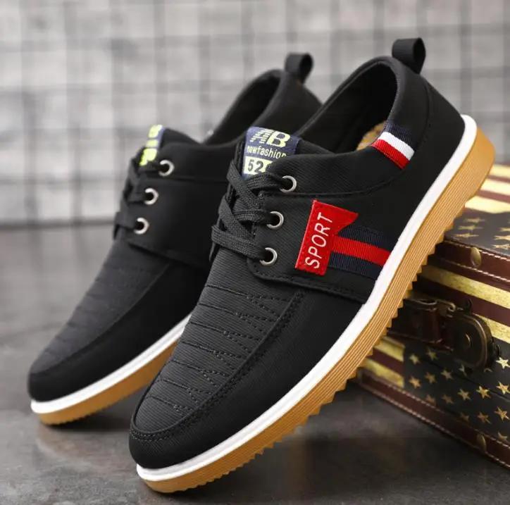 New Men's Canvas Shoes Lightweight Sports Shoes Casual Mesh  Breathable Vulcanized Shoes Classic Fashion Lace Up Work Shoes