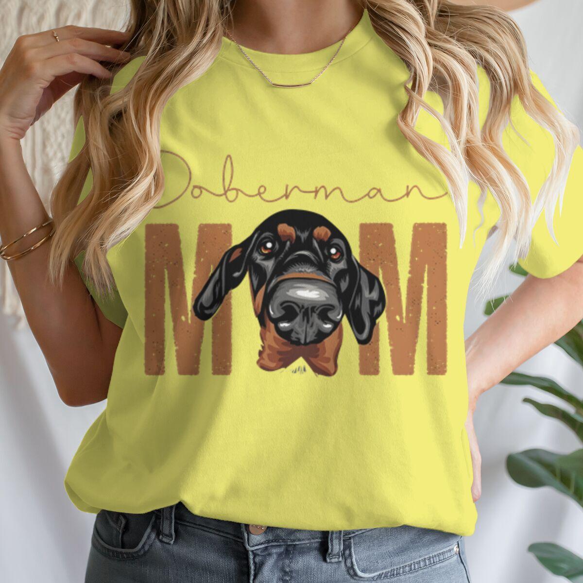 

DoberUnisex Mom TShirt Crewneck Women T Shirts Vintage Printed Short Sleeve Y2K Tops Leisure Fashion Harajuku Animal Tshirts 4XL