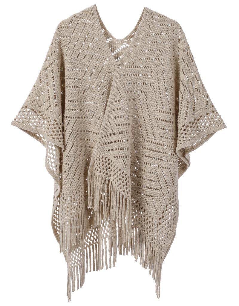 

European & American Women s Tassel Knit Shawl - Spring/Summer/Autumn Collection 110x140cm