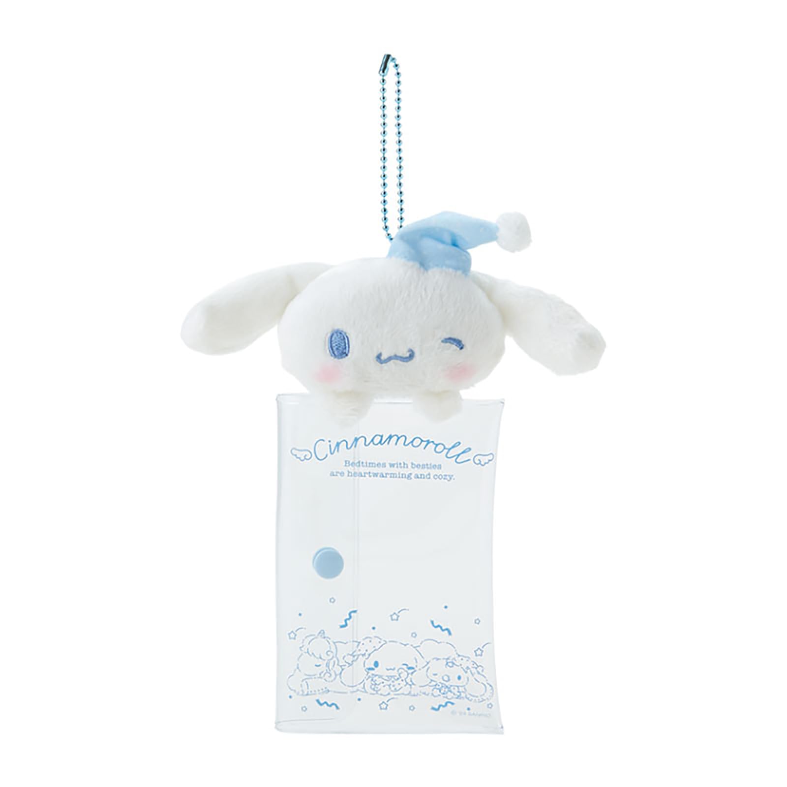 

Прозорий чохол Sanrio з талісманом Cinnamoroll, чохол для аксесуарів, мішечок для іграшок 240869 (Час Немунему)