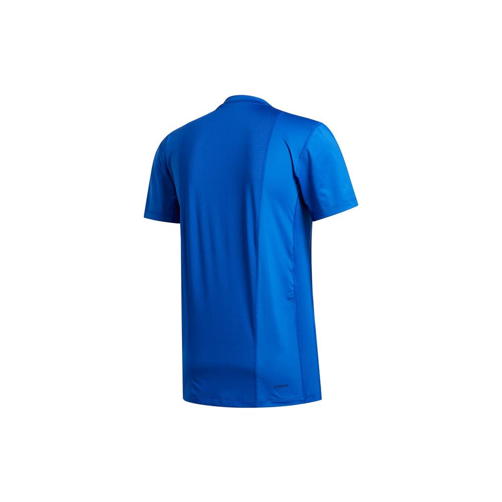adidas T Shirts Men's Blue Crew Neck Moderate Straight Fit GH5107