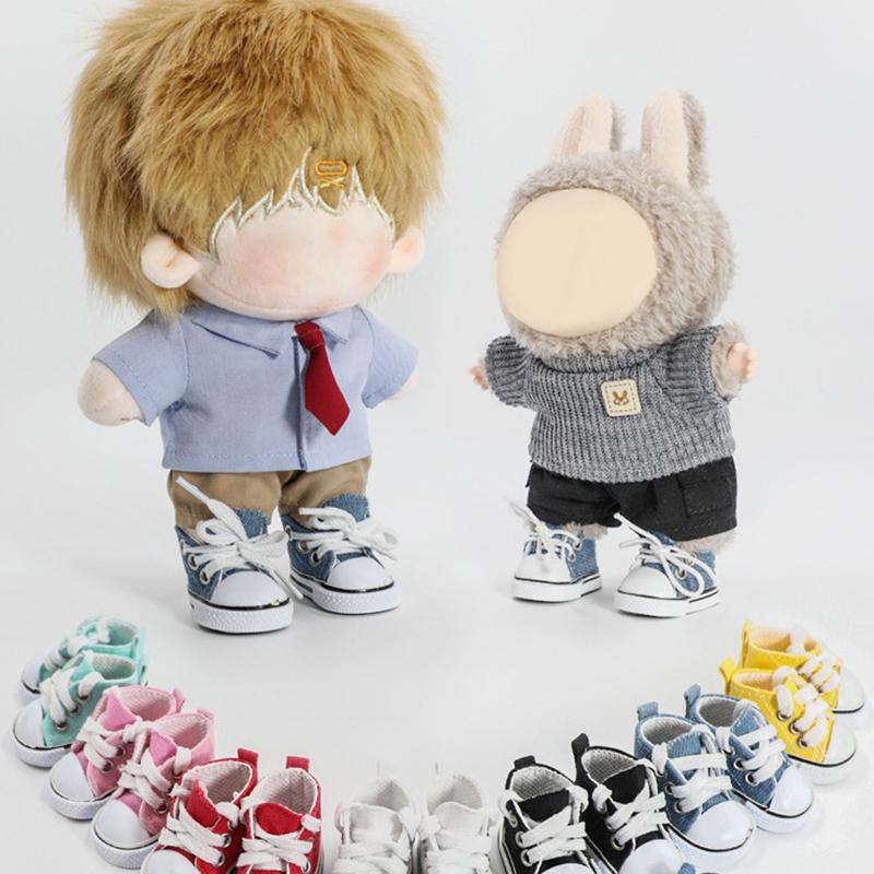 Schuhe für LABUBU mit 15 cm & 17 cm Baumwollpuppen Schuhe Spielzeug Freizeit Sportschuhe