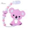 Puntos Cartoon Baby Food Grade Silikon Koala Beißring Schnuller Clip Kette Zahnen Spielzeug