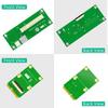Green PCB Mini PCI-E to 8X PCI-E Extension Cable Set