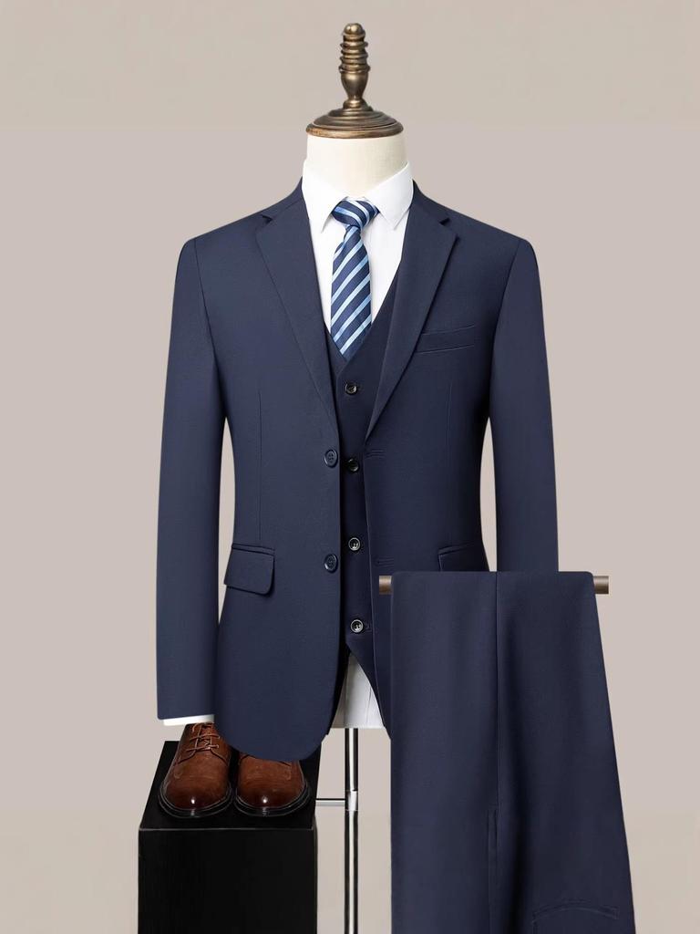 Men's Slim Fit Casual Suit Set: Wedding, Engagement, Ceremony & Business Formal Wear