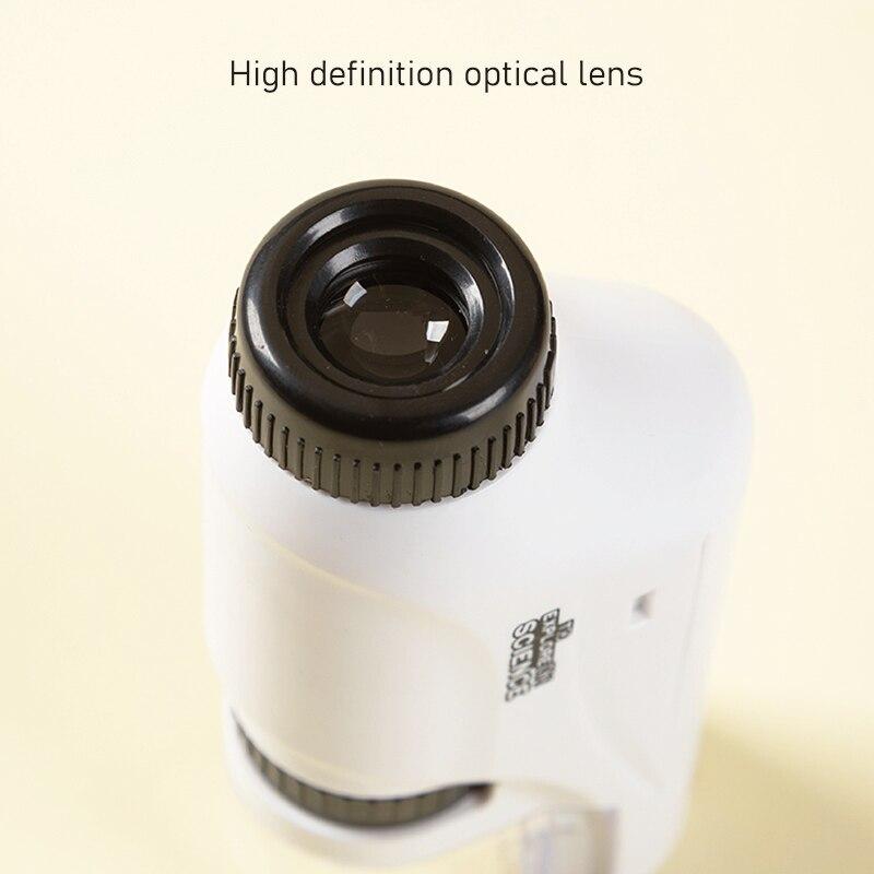 Handheld Microscope Kit Lab LED Light 60X 120X Home School Biological Science Educational  For Children Brinquedo STEM