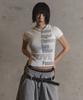 Garter Gallery Love Typo Crop T-Shirts_White