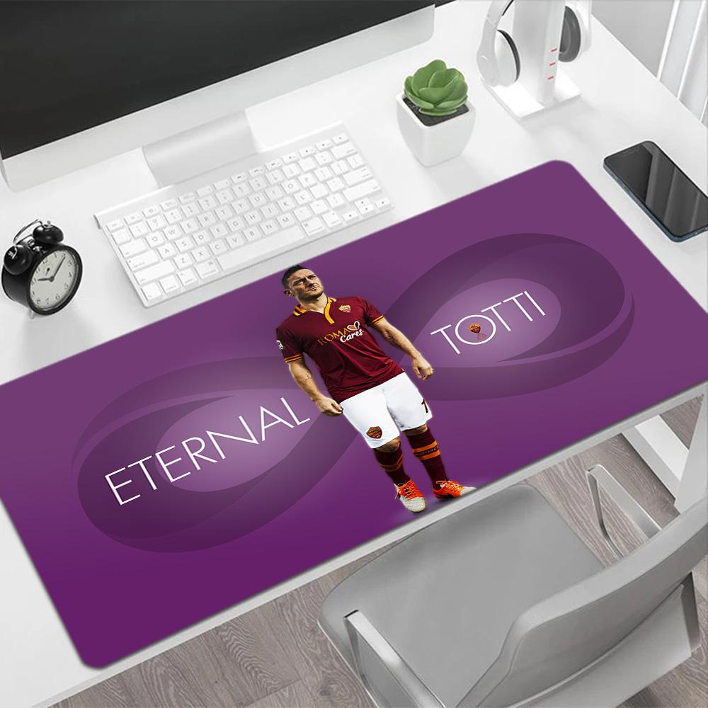 Totti's Legacy Soccer Gaming Mouse Pad Office Mouse Mats HD Print Desk Pad Non-Slip Rubber Bottom Perfect for Office Laptop Gaming Setup