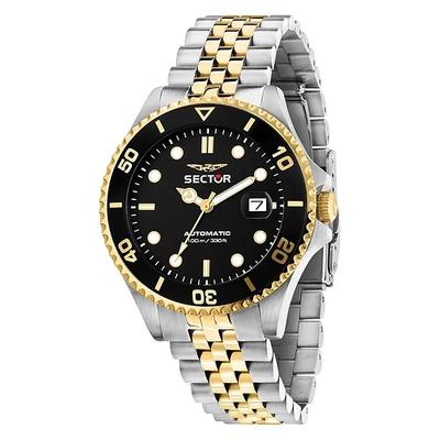 230 Dvoutónové nerezové oceli Černý ciferník Automatické R3223161015 100M Pánské hodinky