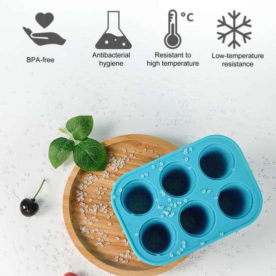Silicone Popsicles Molds BPA-Free Easy Release Ice Pop Mold with Sticks