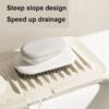 Silicone Drain Pad Wash Basin Anti-water Accumulation Anti-slip Mat Faucet Splash Pad Slope Design Drainage Soap Cup Storage Mat