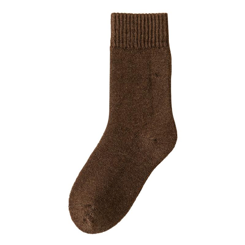 Ladies Winter Extra Thick Wool Ring Warm Cold Resistance Heat Storage Tube Wool Socks