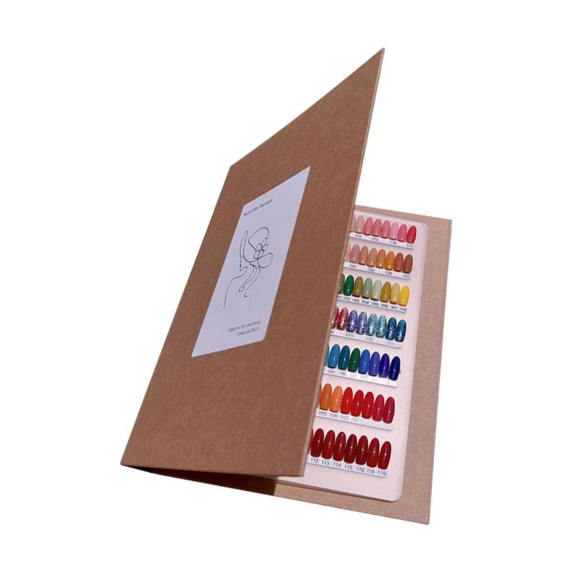 Loseblatt Tragbares Nagellack-Farbmusterbuch - Erweiterte Anzeige für Farbkarte