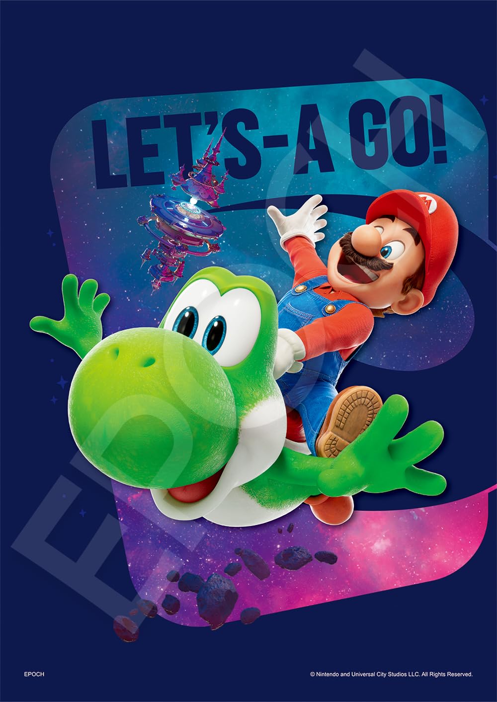 

Пазл EPOCH с Марио и Йоши из фильма «Супер Марио Галактика» x Включает и точка 108 деталей & «Фильм» (18,2 25,7 см) 02-232. клей,