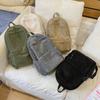 Sac à dos en velours pour l'école pour femmes automne et hiver nouvelle version coréenne simple étudiants du collège et du lycée grande capacité décontracté velours côtelé
