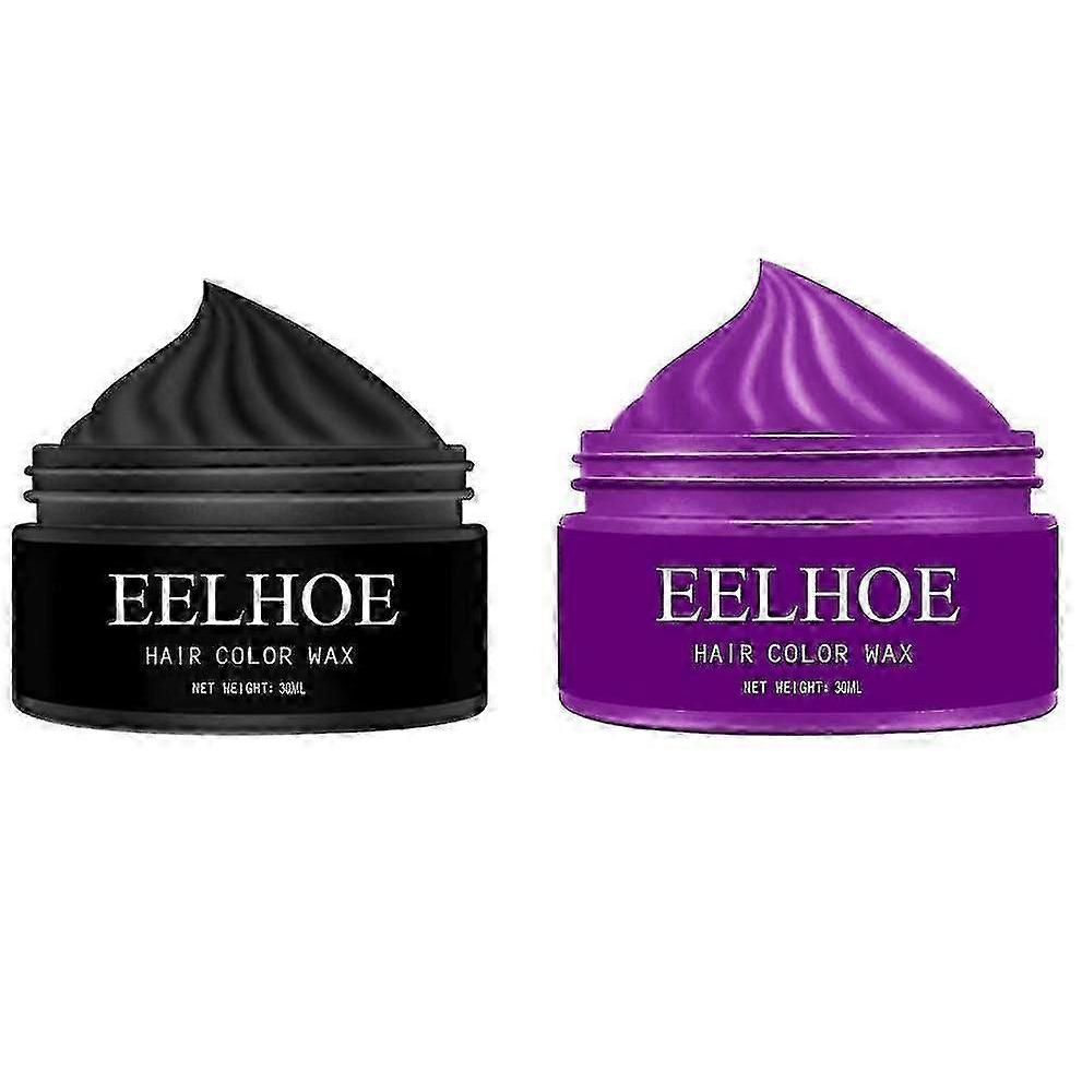 Eelhoe Granny Gray Colorful Hair Wax Hair Mud Long-lasting Styling Natural Fluffy Color Disposable Dyed Hair Wax