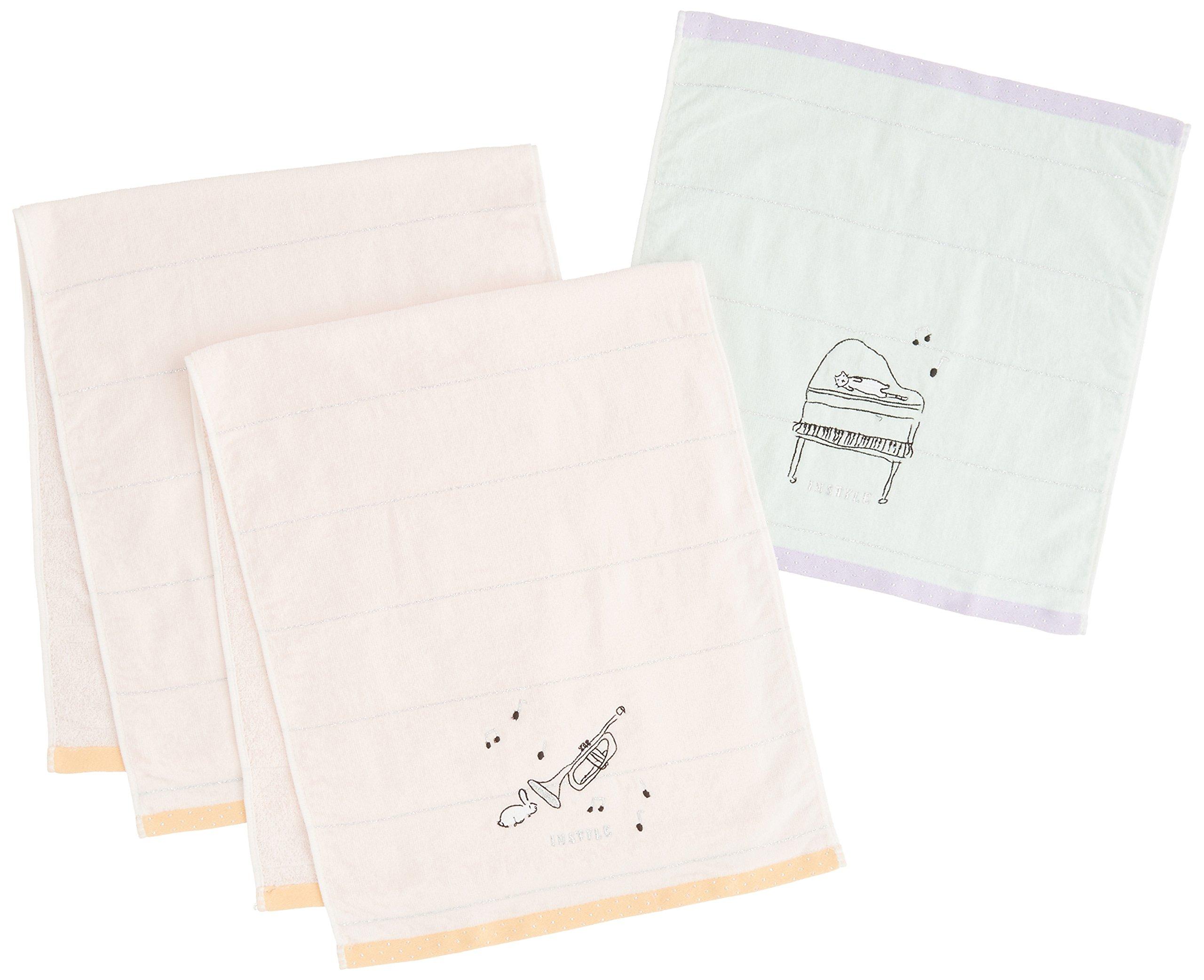 

INSTYLE AKIKO OBUCHI Face Wash Towel Set Pink ISF-200 розовый
