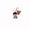 7 Stück BTS Niedliches Cartoon Anzug Doppel-Anhänger Schlüsselanhänger, Bangtan Boys Cartoon Figur mit Namensschild Schlüsselanhänger, Kpop ARMY Fans Tasche Anhänger