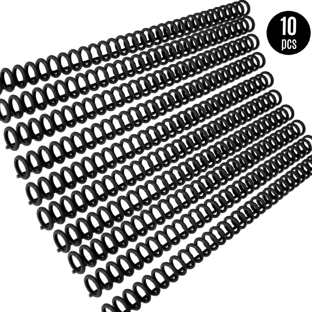 10pcs Plastic 30-Hole Loose Leaf Binders Ring Binding Spines Combs 85 Sheets Capacity for DIY Paper Notebook Album