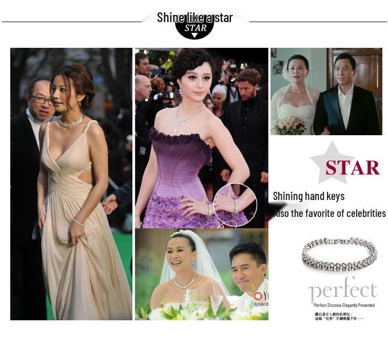 Ka Shi Tong Roman Crystal Zircon Bracelet: Elegant Ladies' Shiny Jewelry, Perfect Christmas Gift
