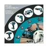 (6.0Ah 2uds) 100% Makita 6ah Makita 18v Batería Bl1830b Bl1850b Bl1850 Bl1840 Bl1860 Bl1815 Batería de Litio de Repuesto-fj