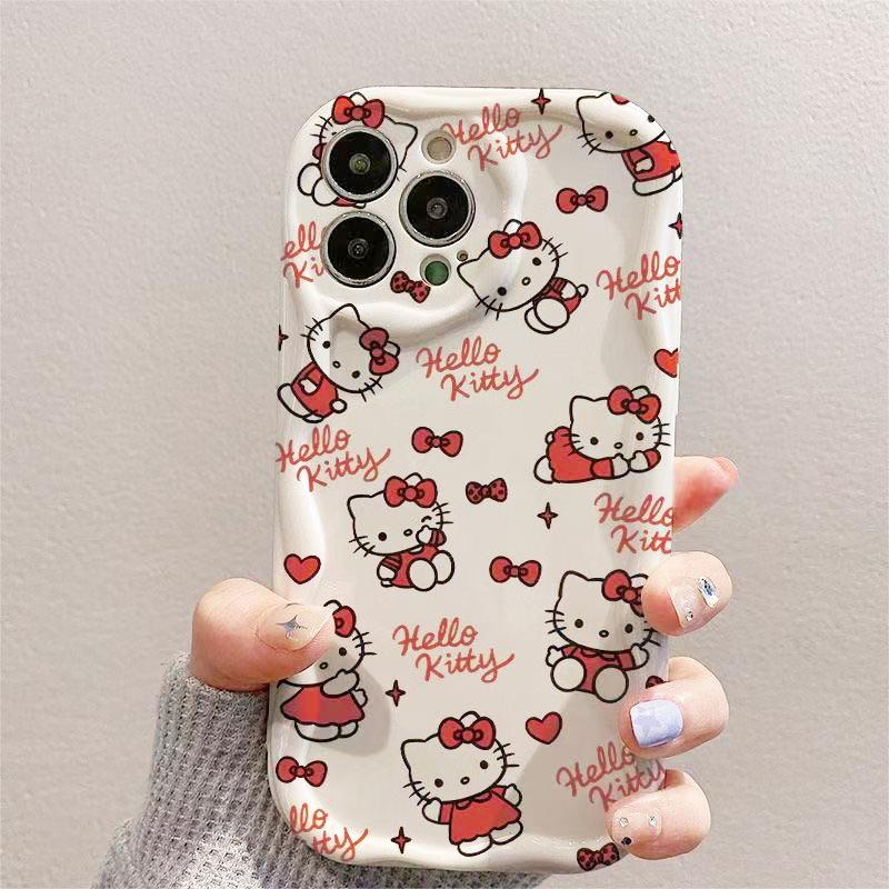 INS Kawaii Hello Kitty Casing For Xiaomi Redmi 15C 15 Note 15 Pro 14C 13C Note 14 13 12 Pro Plus A7 Pro 5G Trendy Phone Case