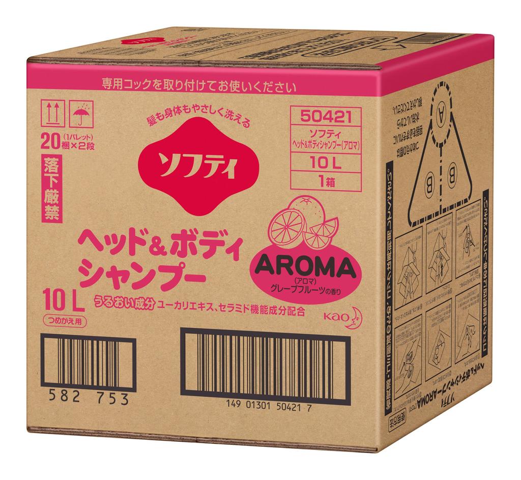 Softy Head Szampon do ciała AROMA 10L Typ Profesjonalny & Bag-in-Box (Seria Kao)