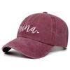 Nana Retro Washed Letter Embroidered Baseball Cap Women Men Outdoor Fashion Versatile Casual Hat