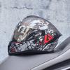 Motorcycle helmet Men's and women's face-off helmet Summer locomotive full helmet Universal safety in all seasons