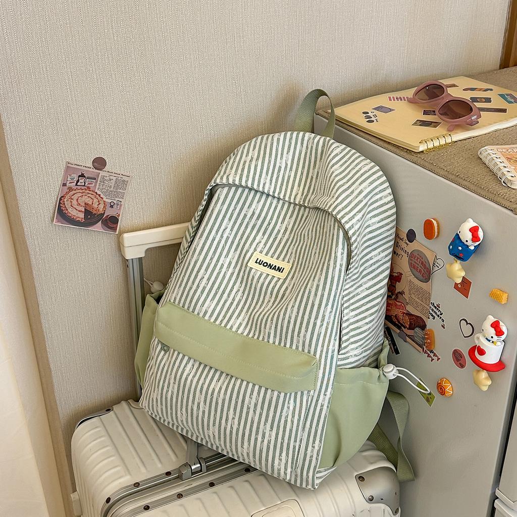 Cartella: nuovo zaino scolastico in stile collegiale, zaino a quadri carino e fresco per studenti di scuola media e superiore, borsa casual di grande capacità