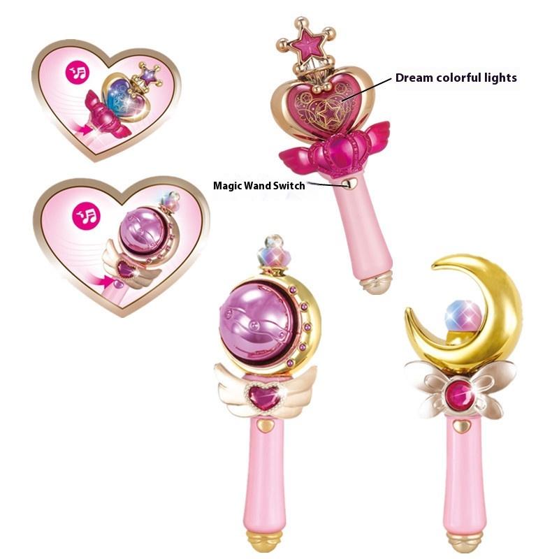 New Sailor Moon Stick Spiral Heart Moon Rod Cutie Moon Rod Wand Figure Toy Queen Serenity Henshin WAND Stick Rod Boy Gift Girl