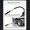 Dual-air Tire Chuck Head Tire Inflator Rod For Truck Bus-tractor Inflator-gauge