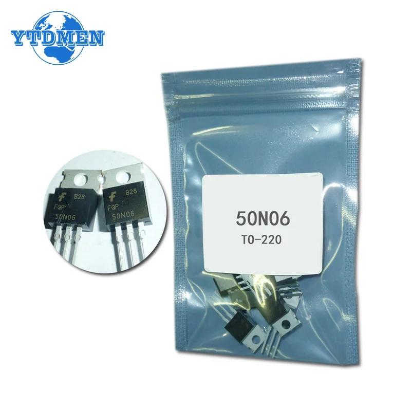 

5 ШТ MOSFET FQP50N06 TO-220 50N06 Набір транзисторів чорний